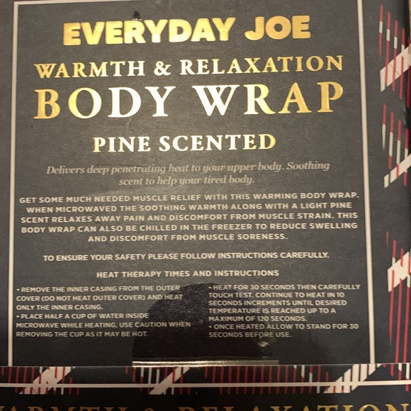 NEW! Everyday Joe Warmth & Relaxation Body Wrap - Picture 3 of 4